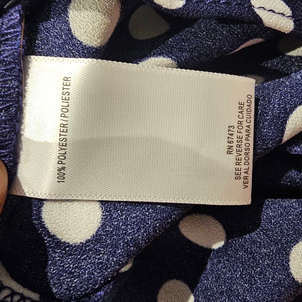 DN Designs NWT 16W Polka Dot Halter Midi Dress Plus Size Old Money Nautical - Picture 12 of 12